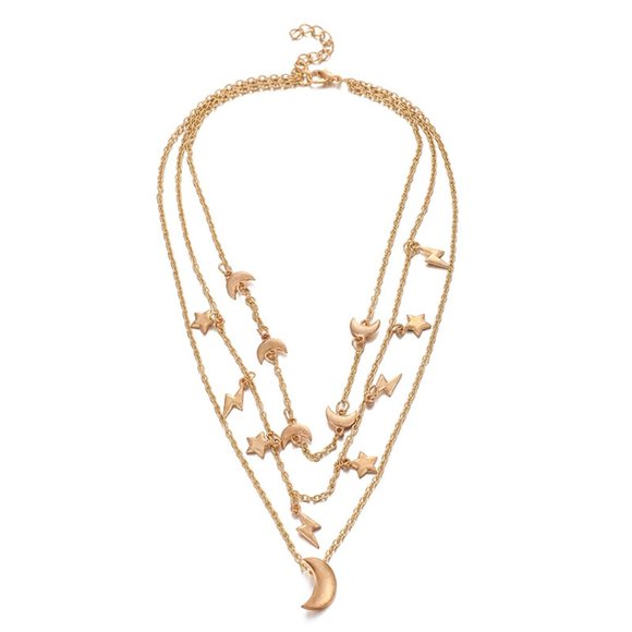 🎨Fashion Retro Suit Stacking Necklace - Picture 2 of 5